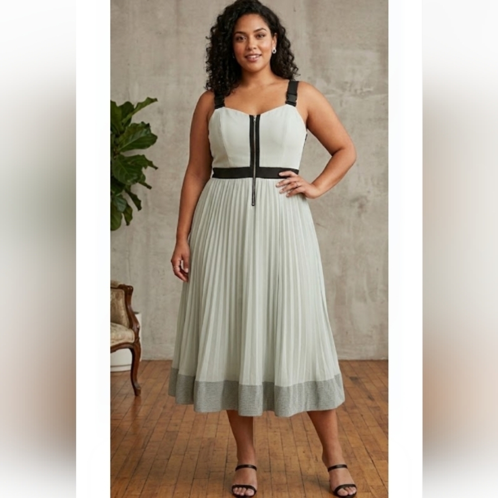 Elegant Black and Gray Women's Dress
